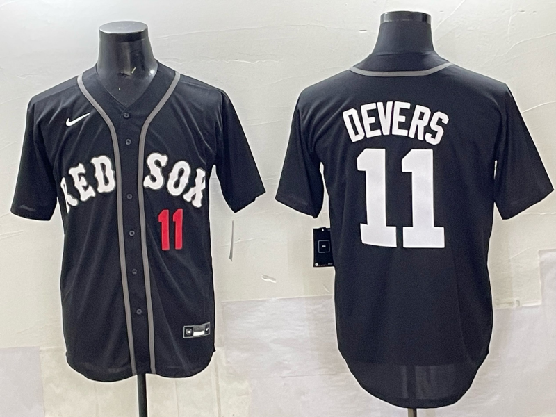Men Boston Red Sox #11 Devers black 2025 Nike MLB Jersey 009->boston red sox->MLB Jersey